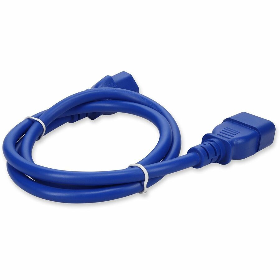 Addon Networks Add-C132C1414Awg3Ftbe Power Cable Blue 0.91 M C14 Coupler C13 Coupler