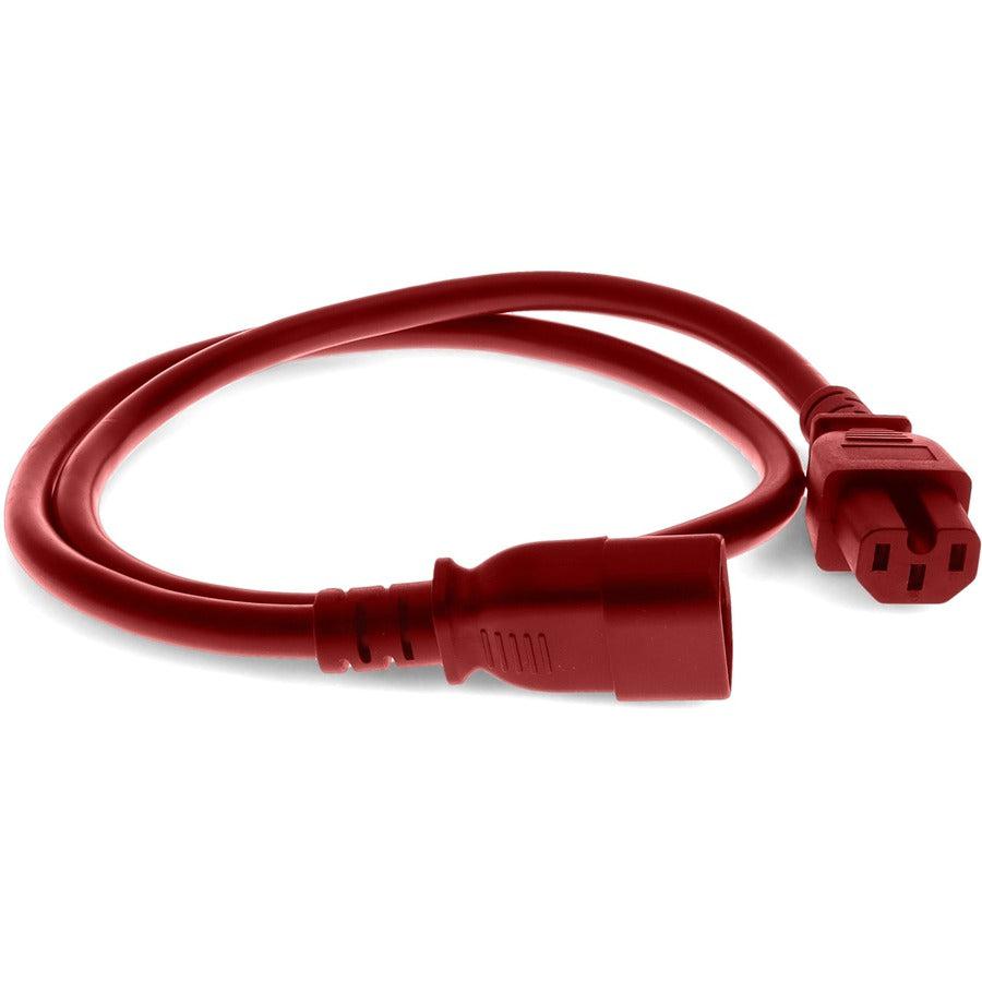 Addon Networks Add-C142C1514Awg10Ft-Rd Power Cable Black 3.05 M C14 Coupler C15 Coupler