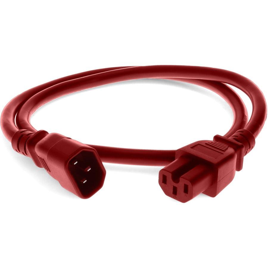 Addon Networks Add-C142C1514Awg10Ft-Rd Power Cable Black 3.05 M C14 Coupler C15 Coupler