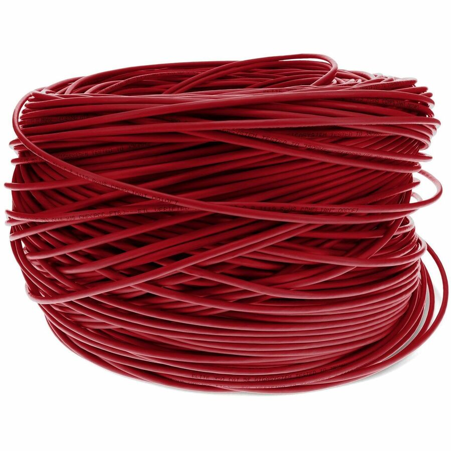 Addon Networks Add-Cat5Ebulk1Kpsd-Rd Networking Cable Red 304.8 M Cat5E U/Utp (Utp)