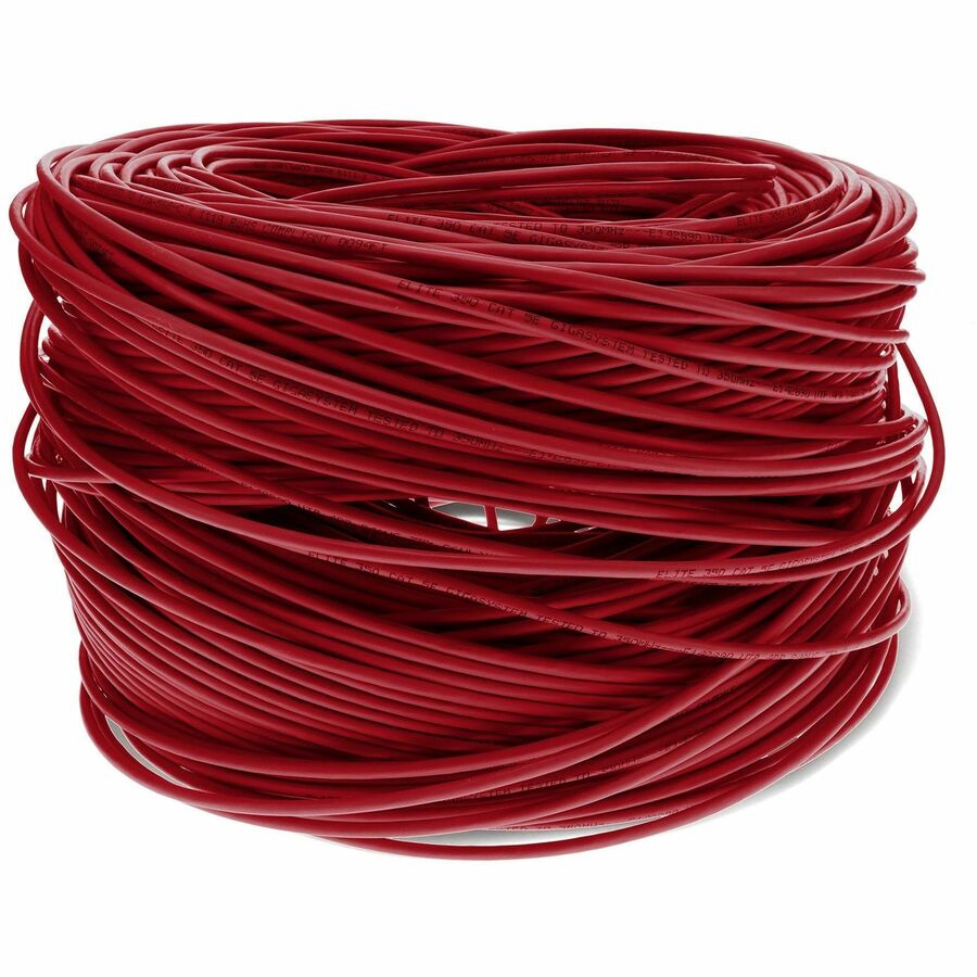 Addon Networks Add-Cat5Ebulk1Kpsd-Rd Networking Cable Red 304.8 M Cat5E U/Utp (Utp)