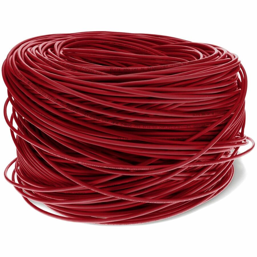 Addon Networks Add-Cat5Ebulk1Kpsd-Rd Networking Cable Red 304.8 M Cat5E U/Utp (Utp)
