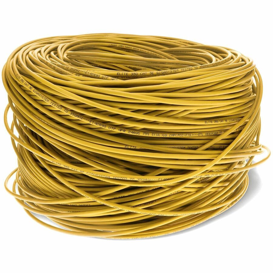 Addon Networks Add-Cat5Ebulk1Kpsd-Yw Networking Cable Yellow 304.8 M Cat5E U/Utp (Utp)