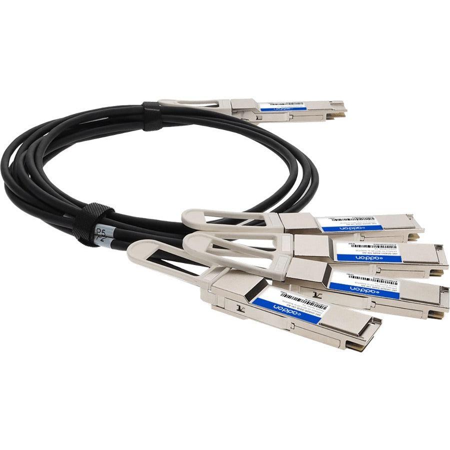 Addon Networks Dac-Q56Dd-4Q28-2M-Ao Infiniband Cable 4Xqsfp28 Qsfp-Dd Black, Silver