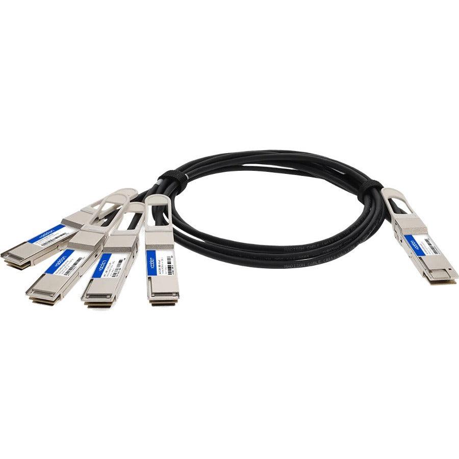 Addon Networks Dac-Q56Dd-4Q28-2M-Ao Infiniband Cable 4Xqsfp28 Qsfp-Dd Black, Silver