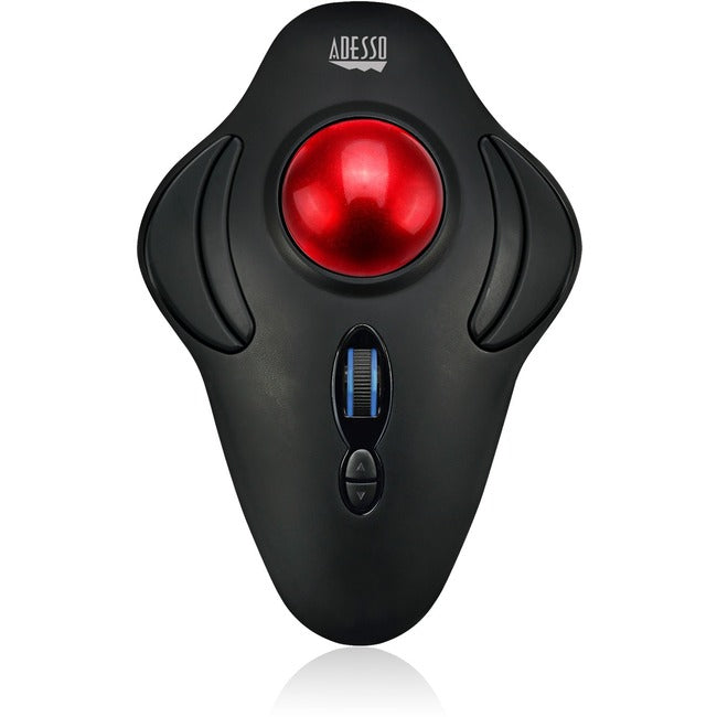 Adesso 2.4Ghz Wireless Programmable Ambidextrous Ergonomic Trackball Mouse, With Ade-Imouset40