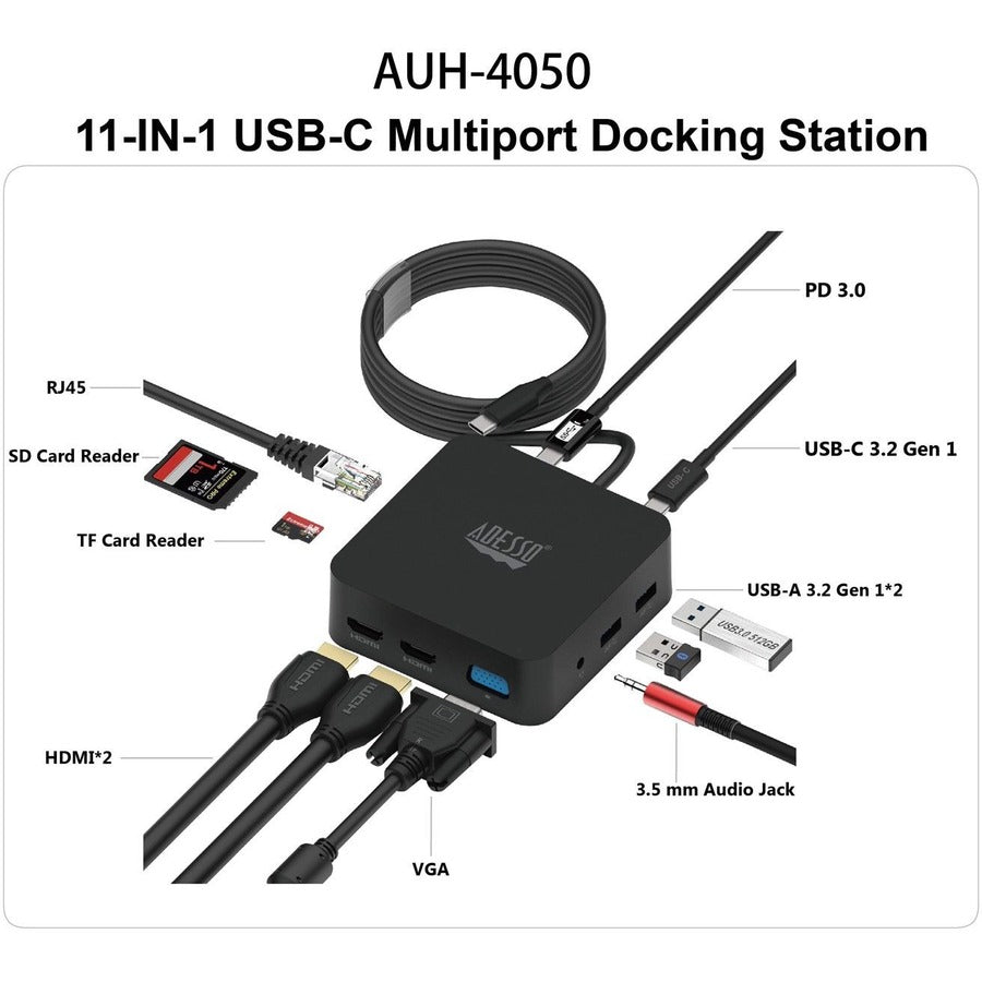 Adesso Docking Station Auh-4050