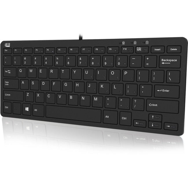 Adesso Slimtouch 11.25 Inch Wide Mini Multimedia Keyboard With 2 Usb Hubs ,Sciss