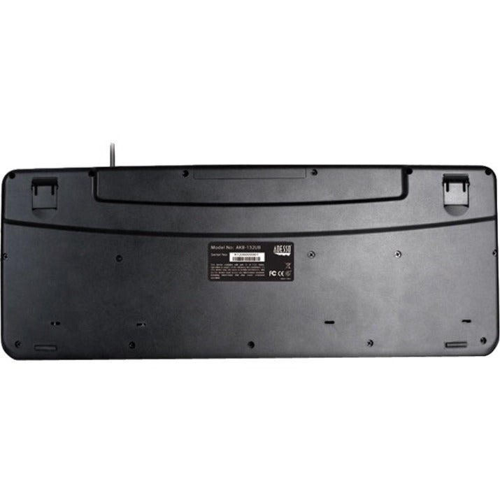 Adesso Spill-Resistant Multimedia Desktop Keyboard (Usb)