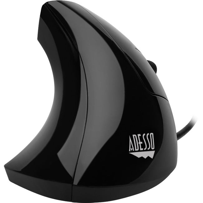 Adesso Vertical Illuminated Ergonomic Usb Mouse , Contour Shape With Handshake