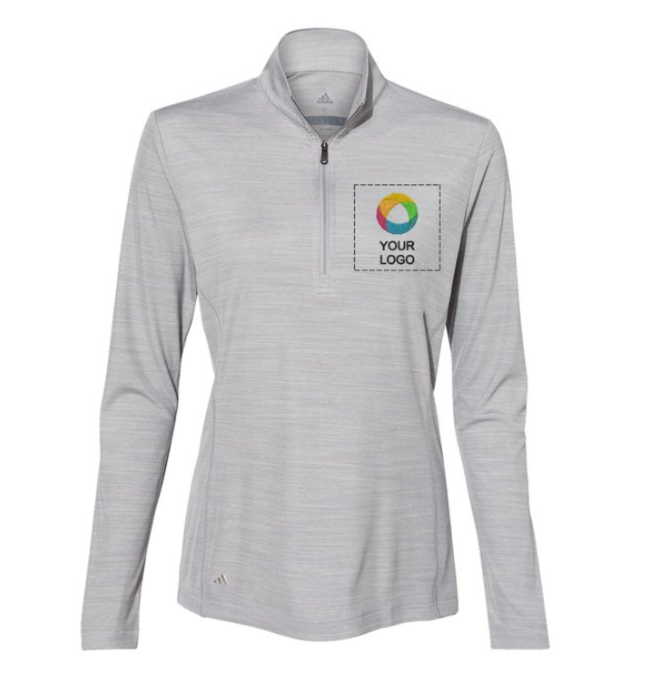 Adidas® Women's Lightweight Mélange Quarter-Zip Sweatshirt – Soft, Stylish, and Perfect for Layering