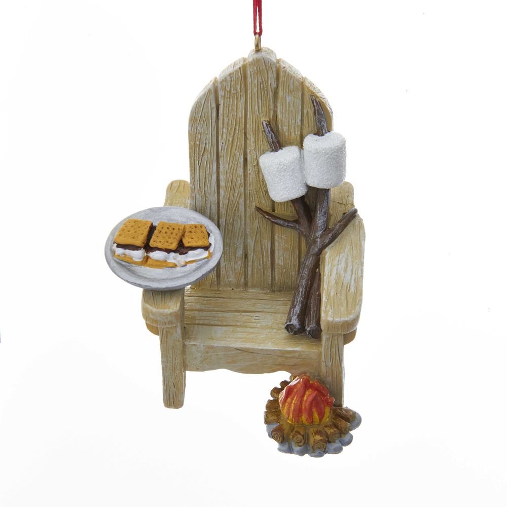Adirondack Chair and S'mores Ornament