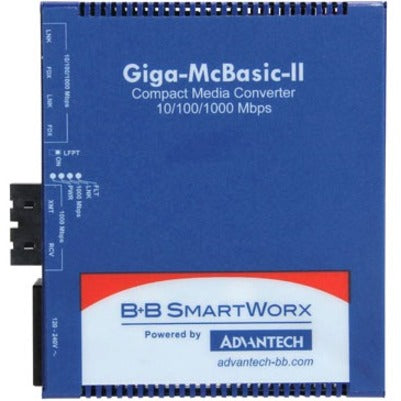 Advantech 100Mbps and 10/100/1000Mbps Media Converter IMC-470-MM-US