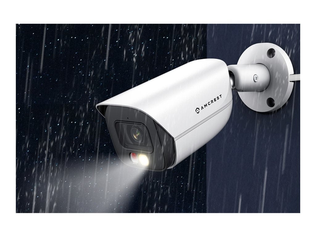 Amcrest IP5M-B1276EW-AI - Network surveillance camera - bullet - outdoor - weatherproof - color (Day&Night) - 5 MP - 2960 x 1668