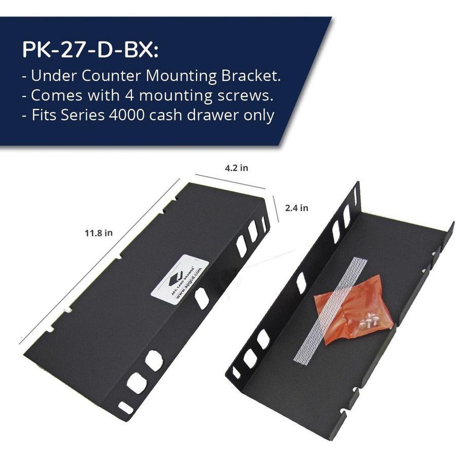 Apg Mounting Bracket |Under Counter|For Classic Standard & Series 4000 Cash Drawer