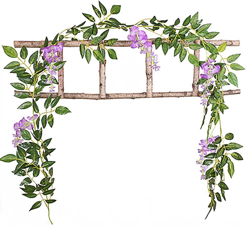 Artificial Wisteria Bean Curd Vine Flower Rattan -