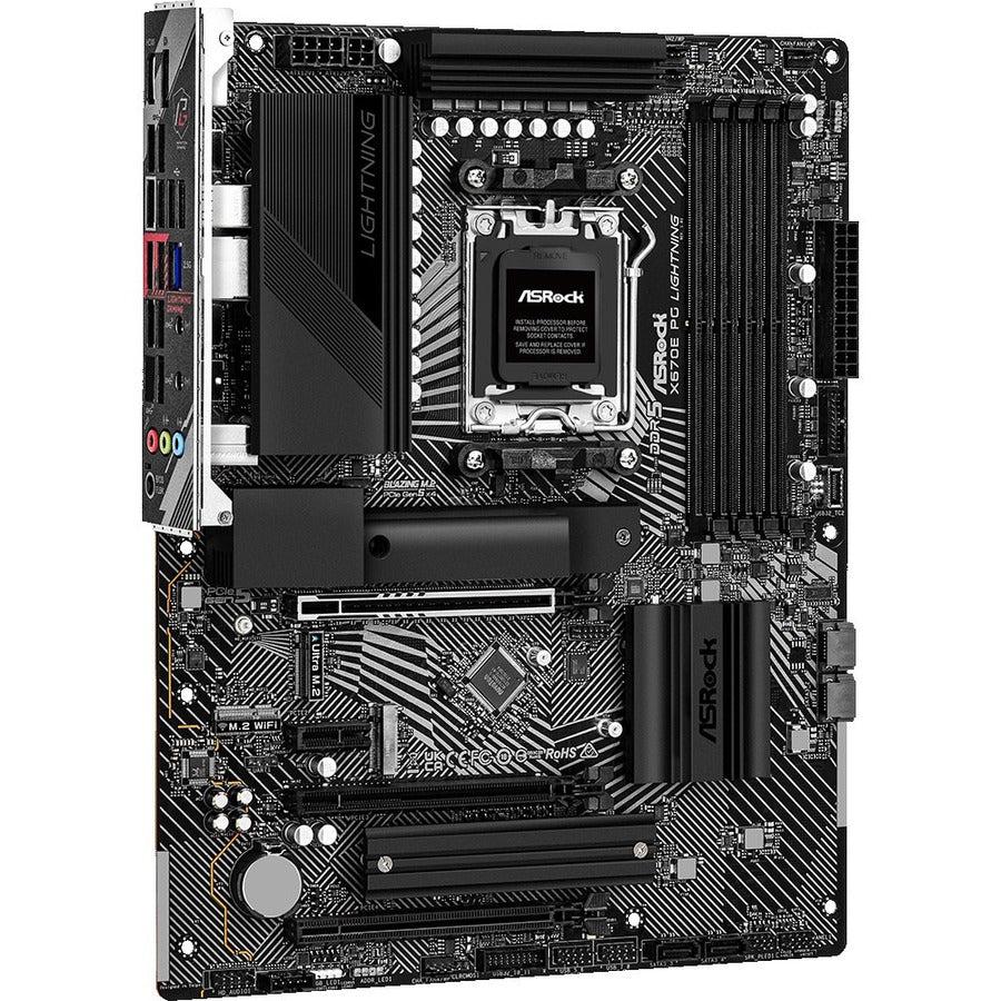 Asrock X670E Pg Lightning - Motherboard - Atx - Socket Am5 - Amd X670 Chipset - Usb 3.2 Gen 1, Usb 3.2 Gen 2