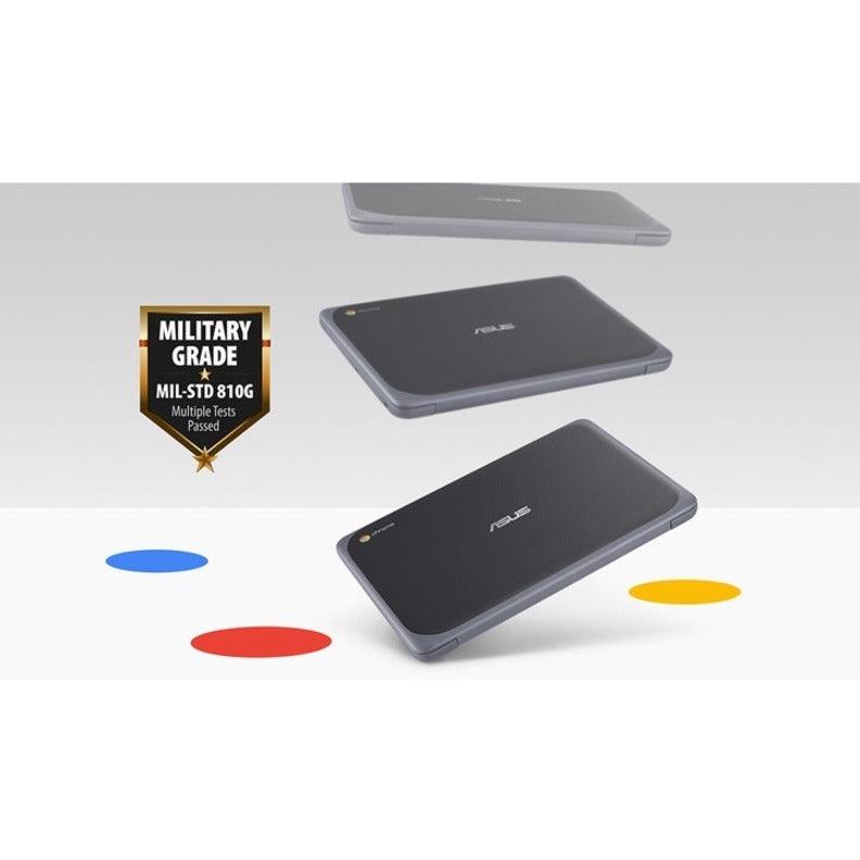 Asus Chromebook C203Xa-Ys02-Gr 11.6 Inch Mediatek Quad Core Mt8173C 1.7Ghz/ 4Gb Lpddr3/ 32Gb Emmc/ Gx6250/ Usb3.1/ Chrome Os Notebook (Dark Grey)