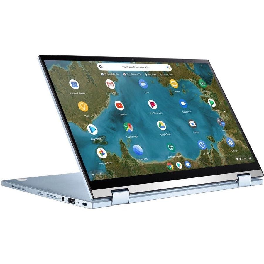 Asus Chromebook Flip C433Ta-Ys388T 14.0 Inch Intel Core M3-8100Y 1.1Ghz/ 8Gb Lpddr3/ 128Gb Emmc/ Usb3.2/ Chrome Os Notebook (Silver)