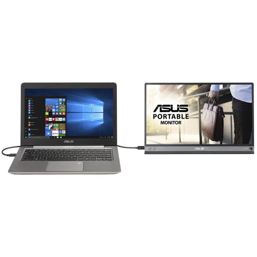 Asus Mb16Ac 15.6 Inch 800:1 5Ms Full Hd Ips Usb Type-C Portable Eye Care Monitor (Silver+Black)