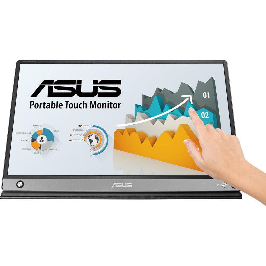 Asus Mb16Amt 15.6 Inch 700:1 Full Hd Ips Usb Type-C Portable Monitor (Dark Gray)