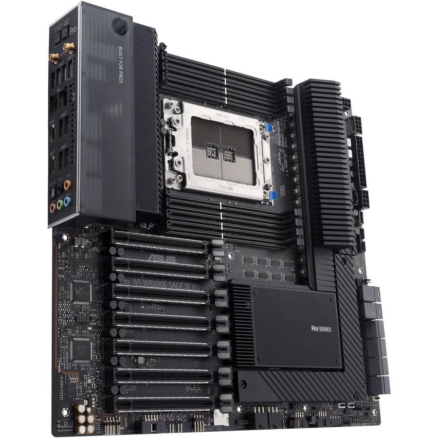 Asus PRO WS WRX80E-SAGE SE WIFI Desktop Motherboard - AMD WRX80 Chipset - Socket sWRX8 - Extended ATX