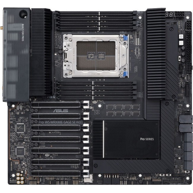 Asus PRO WS WRX80E-SAGE SE WIFI Desktop Motherboard - AMD WRX80 Chipset - Socket sWRX8 - Extended ATX