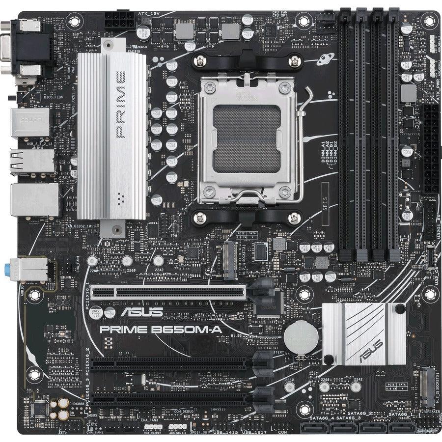 Asus Prime B650M-A-CSM Desktop Motherboard - AMD B650 Chipset - Socket AM5 - Micro ATX