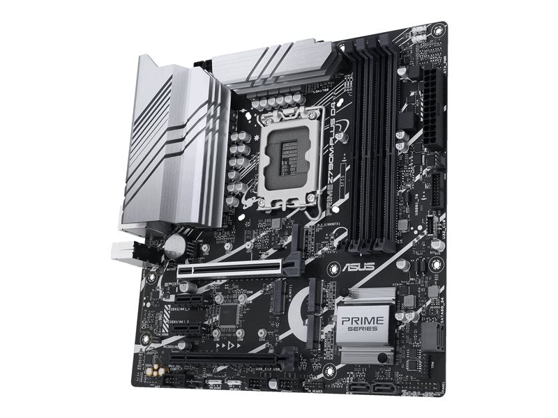 Asus Prime Z790M-Plus D4 - Motherboard - Micro Atx - Lga1700 Socket - Z790 Chipset - Usb 3.2 Gen 1, Usb 3.2 Gen 2, Usb-C 3.2 Gen 2X2, Usb-C 3.2 Gen 1 - Gigabit Lan - Onboard Graphics (Cpu Required) - Hd Audio (8-Channel)