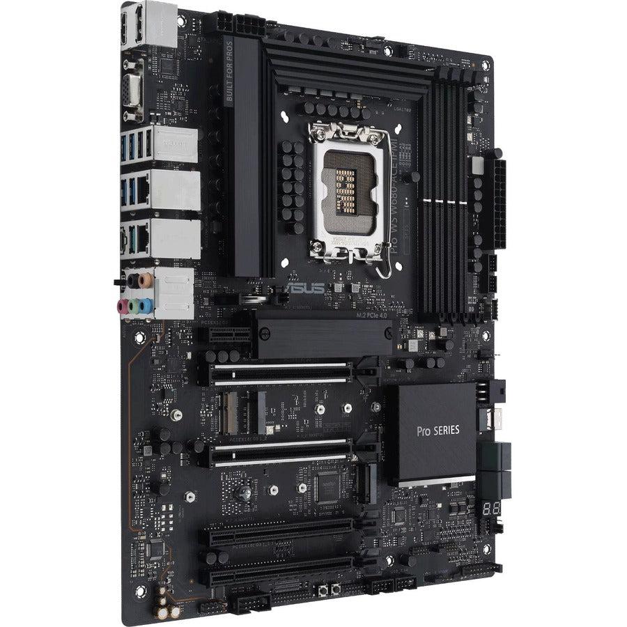 Asus Pro Workstation Motherboard - Intel W680 Chipset - Socket LGA-1700 - ATX