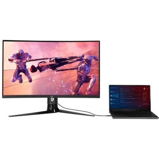 Asus Rog Strix Xg32Vc 31.5 Inch Widescreen 3,000:1 1Ms Hdmi/Displayport/Usb Led Hdr10 Monitor