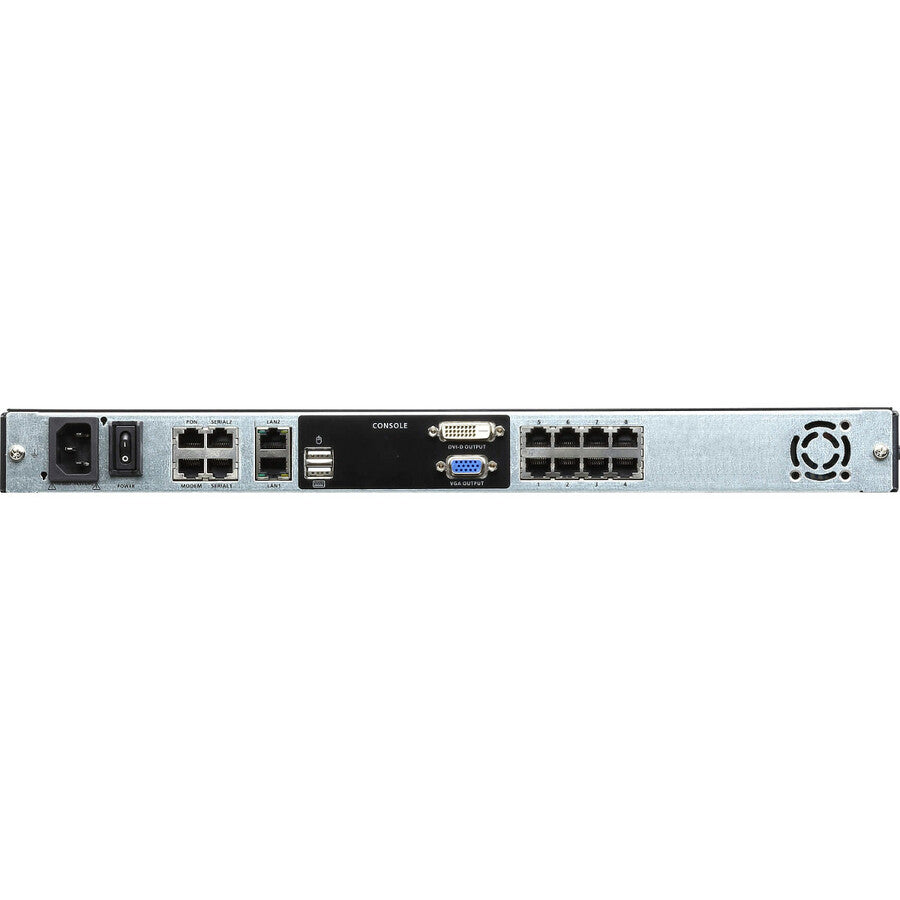 ATEN KL1108VN Cat 5 Dual Rail LCD KVM Over IP Switch With a Rack Mount Kit-TAA Compliant