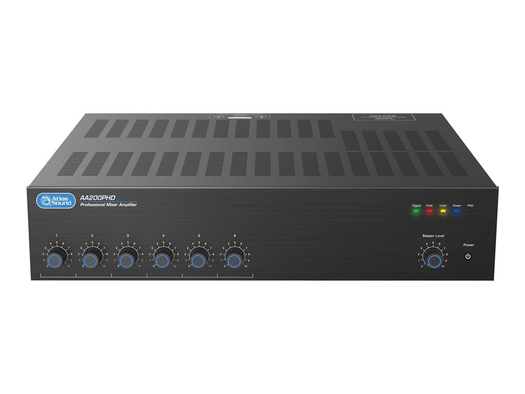 AtlasIED AA200PHD - Mixer amplifier - powered - 6-channel - 200 Watt