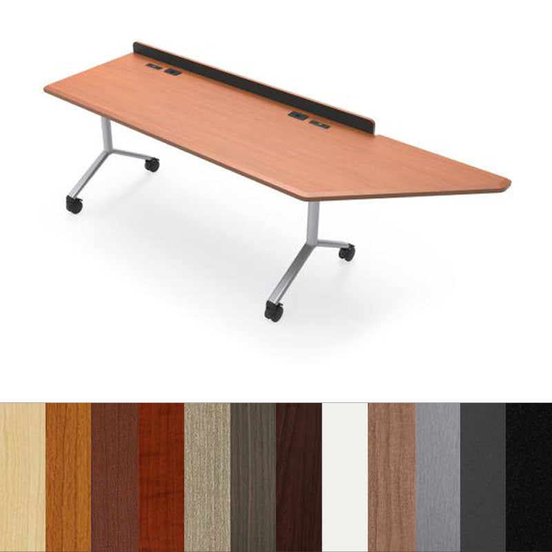 Audio Visual Furniture Modular Folding Table (2 Person, End Right) MFT6024-2PER