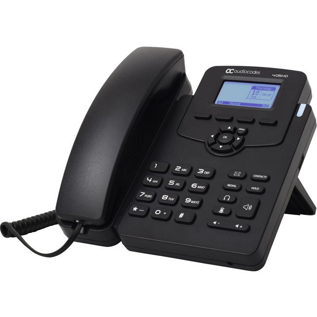 AudioCodes 405HD IP Phone - Corded - Corded - Black UC405HDEPSG