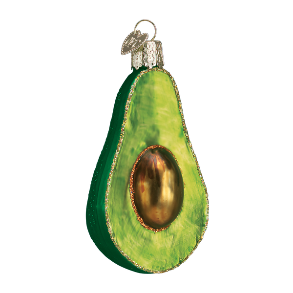 Avocado Glass Ornament