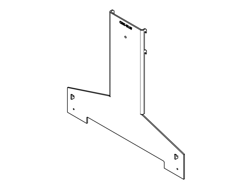 Avteq - Mounting component (mount bracket) - for video conference camera - solid steel - black - screen size: 92-98" - below CRK-BLW-48
