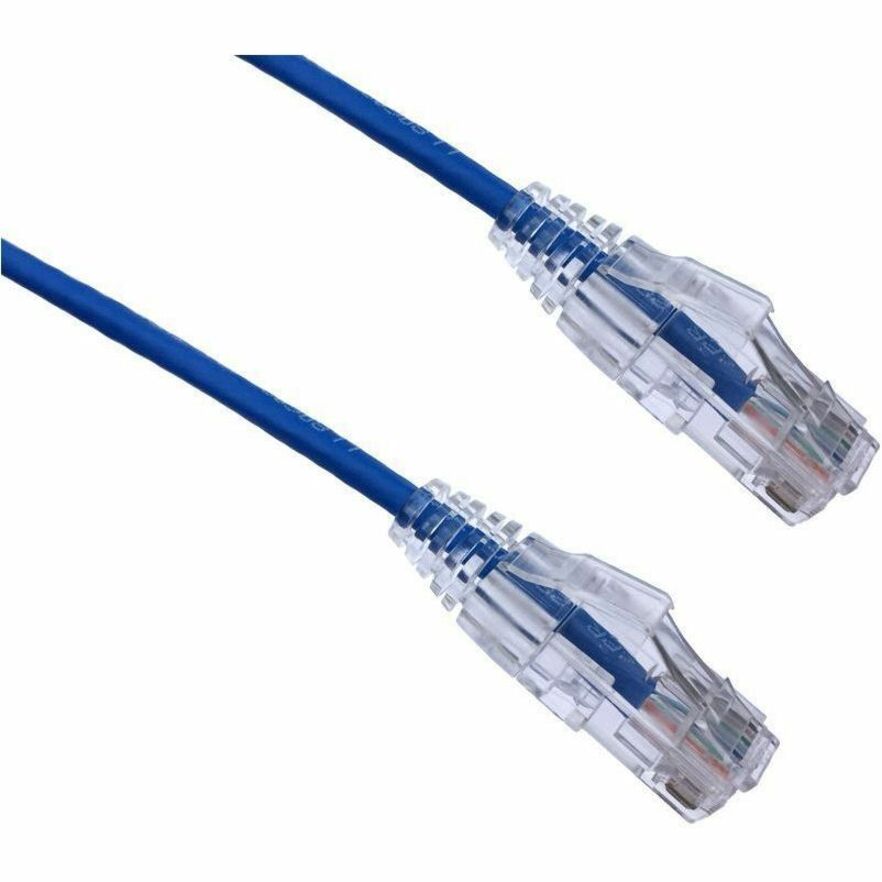 Axiom 100FT CAT6A BENDnFLEX Ultra-Thin Snagless Patch Cable (Blue) - TAA Compliant - 100