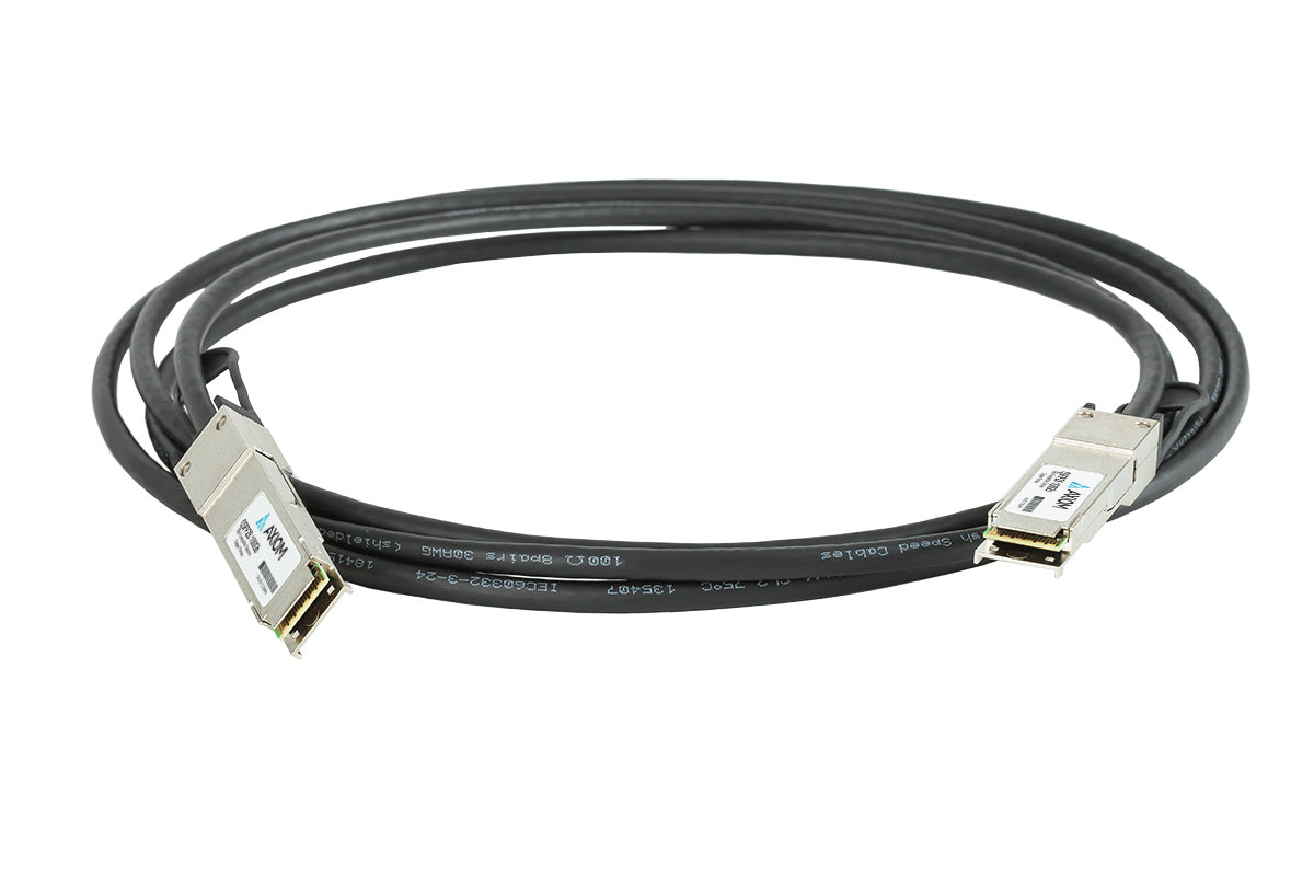 Axiom 100GBASE-CR4 QSFP28 Passive DAC Cable Meraki Compatible 5m MA-CBL-100G-5M-AX
