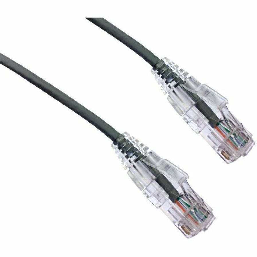 Axiom 15FT CAT6A BENDnFLEX Ultra-Thin Snagless Patch Cable (Gray) - TAA Compliant - 15 ft