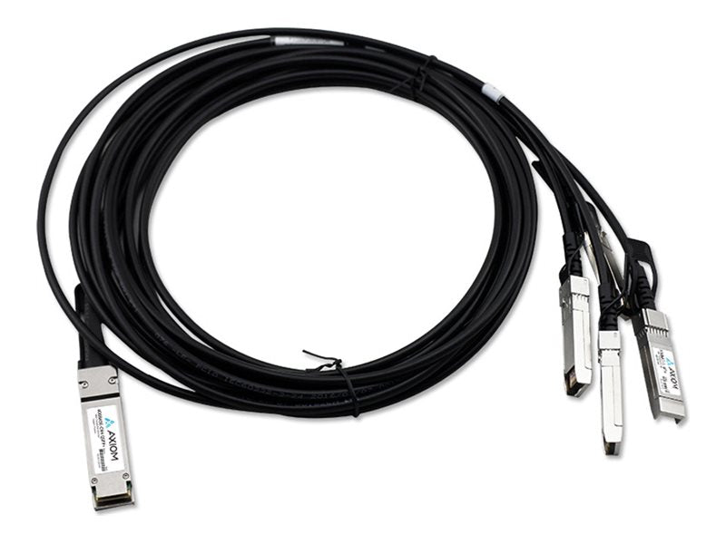 Axiom - 40GBase-CR4 direct attach cable - TAA Compliant - QSFP+ to SFP+ - 33 ft - twinaxial - passive AXG93823