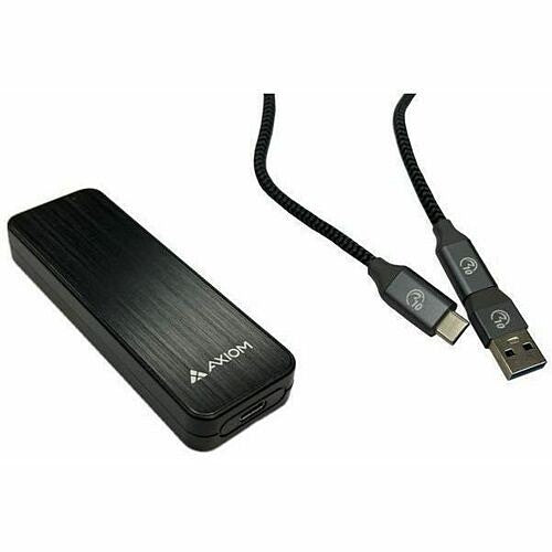 Axiom 500GB USB-C 3.1 Gen2 Portable M.2 SSD Drive – Fast, Reliable Storage