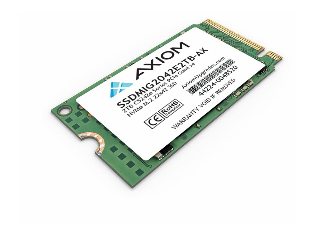 Axiom C5242e Series - SSD - 2 TB - internal - M.2 2242 - PCIe 4.0 x4 (NVMe) - TAA Compliant - for Lenovo ThinkCentre M70s Gen SSDMIG2042E2TB-AX