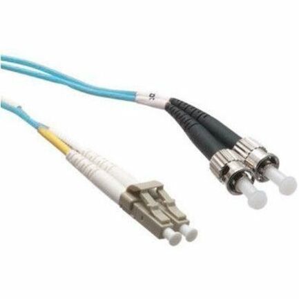 Axiom LC/ST 10G Multimode Duplex OM3 50/125 Fiber Optic Cable 1m - TAA Compliant - 3.28