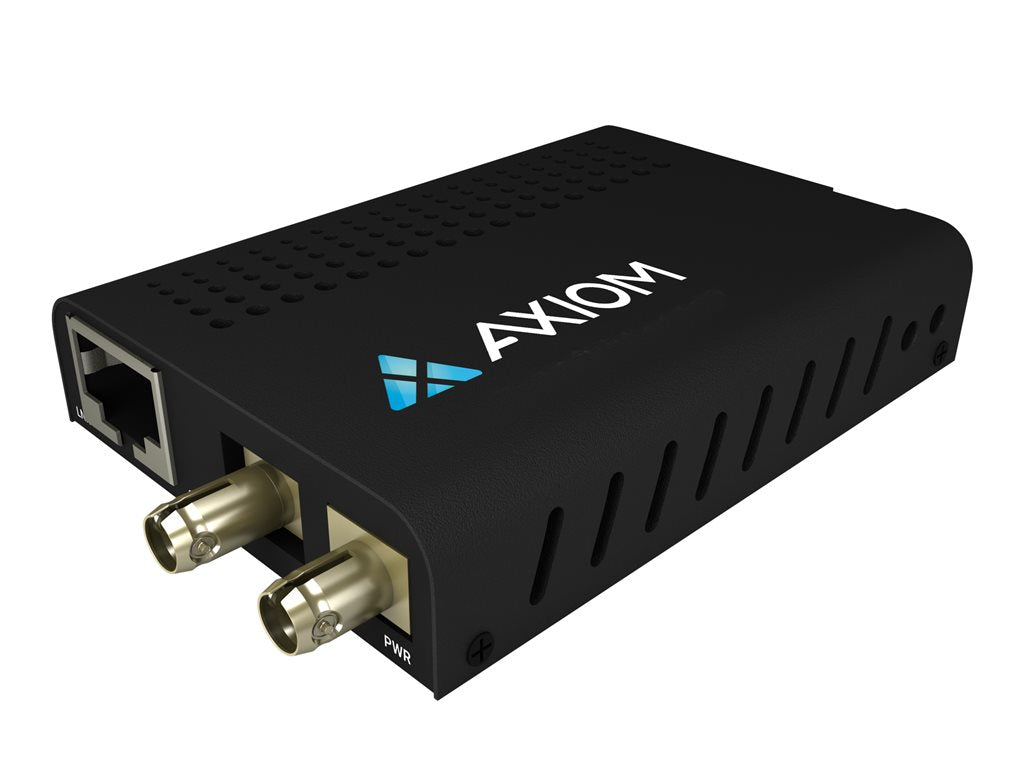 Axiom Mini - Fiber media converter - 1GbE - over CAT 5/5e/6 - 10Base-T, 1000Base-FX, 100Base-FX, 100Base-TX, 1000Base-T - up AXG99288