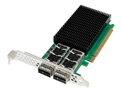 Axiom - Network adapter - PCIe 3.0 x16 low profile - 100 Gigabit QSFP28 x 2 MCX456A-ECAT-AX