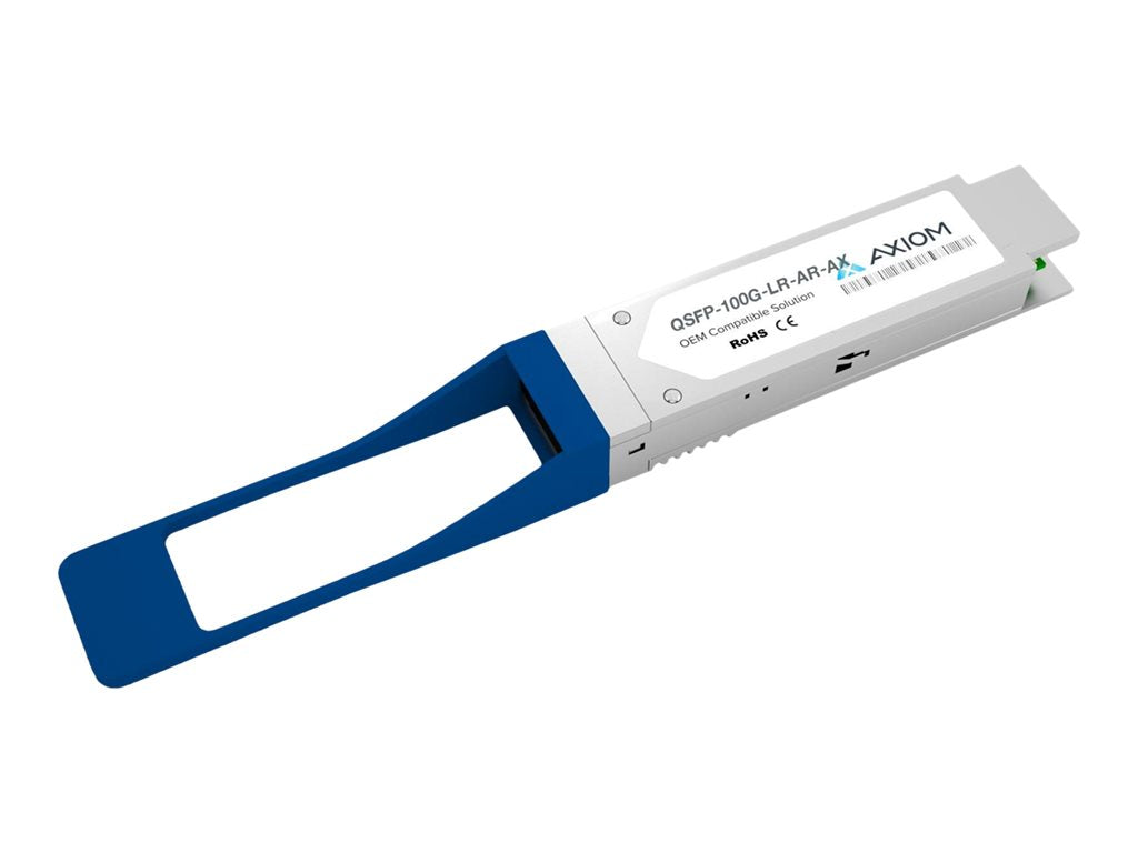 Axiom QSFP-100G-LR-AR-AX - QSFP28 transceiver module (equivalent to: Arista ARI-QSFP-100G-LR4) - 100GbE - 100GBase-LR - LC single-mode