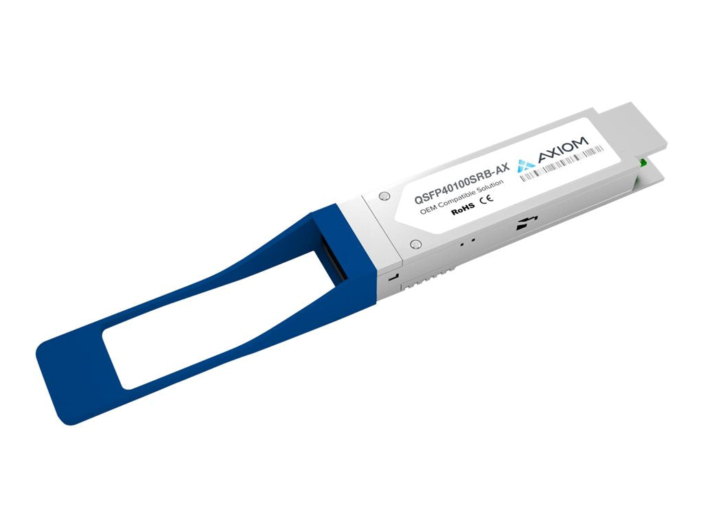 Axiom QSFP-40/100-SRBD-AX - QSFP28 transceiver module (equivalent to: Cisco QSFP-40/100-SRBD) - 40GbE, 100GbE - 40GBASE-SR, 100GBase-SR
