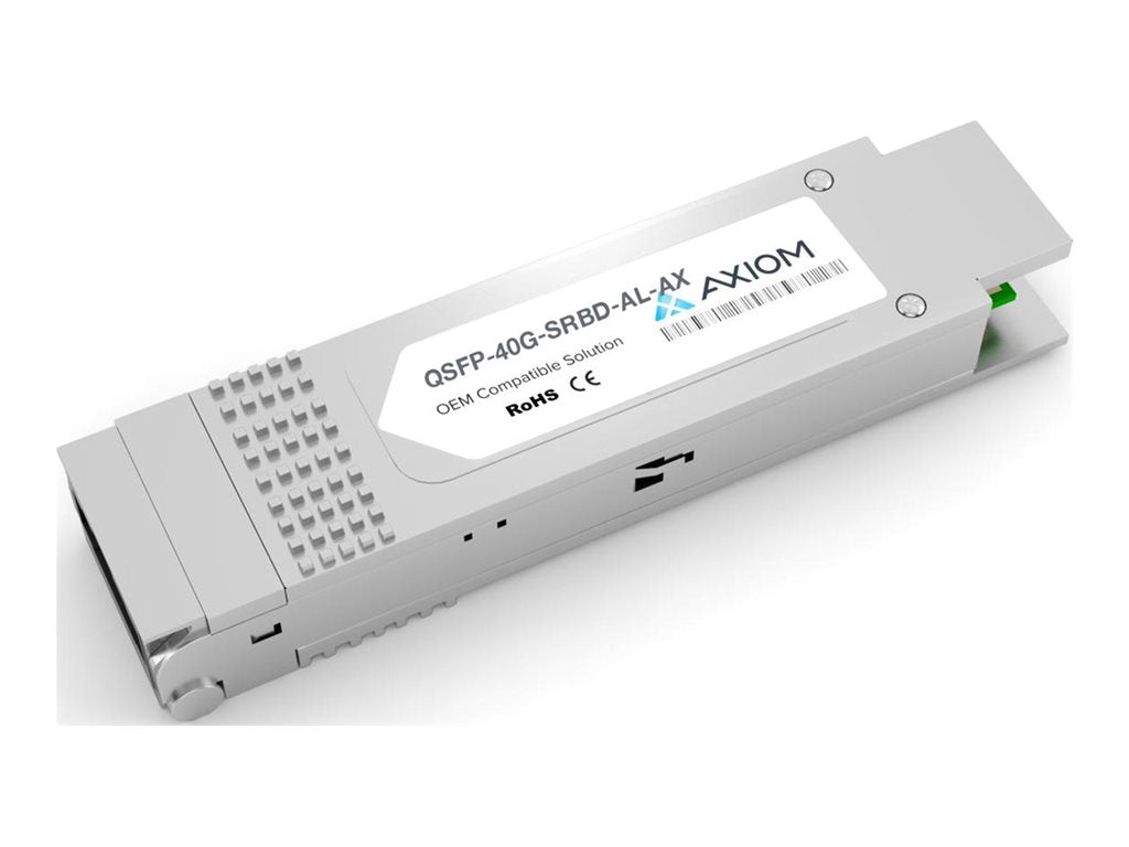 Axiom - QSFP+ transceiver module (equivalent to: Alcatel QSFP-40G-SRBD-AL) - 40GbE - 40GBase-SR-BiDi - LC multi-mode - up to QSFP-40G-SRBD-AL-AX