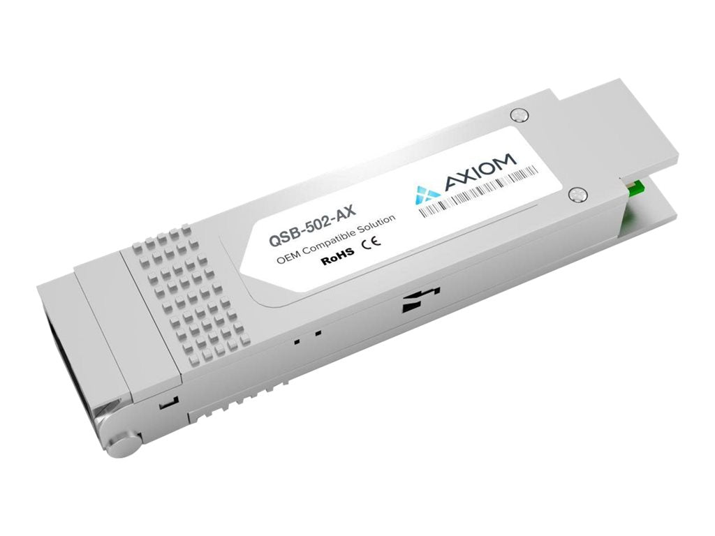 Axiom - QSFP+ transceiver module (equivalent to: Gigamon QSB-502) - 40GbE - 40GBASE-SR - LC multi-mode - up to 492 ft - 832-918 QSB-502-AX